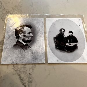 8x10 Photo Prints -Abraham Lincoln & Abraham Lincoln with son